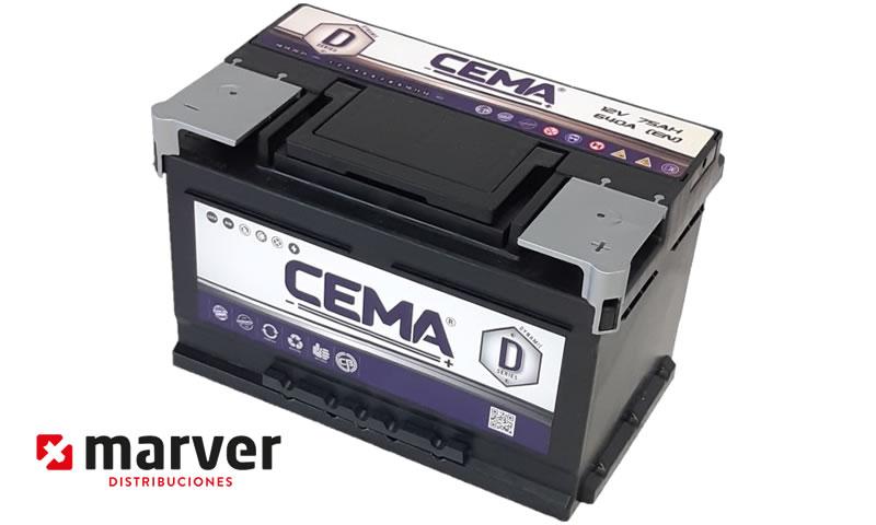 Batería CEMA Dynamic 751D 75Ah 640A. Baterías Berrocal
