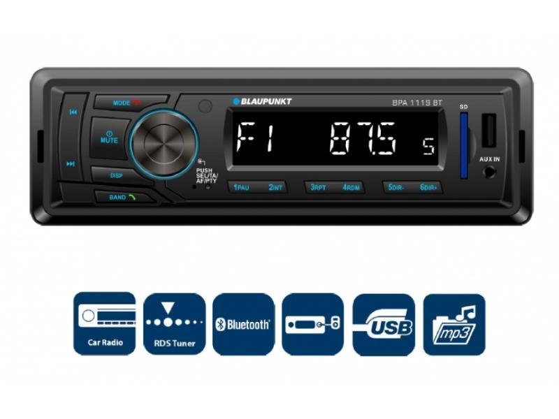 Autoradio Blaupunkt BPA 1119 BT - Bluetooth SD USB AUX In