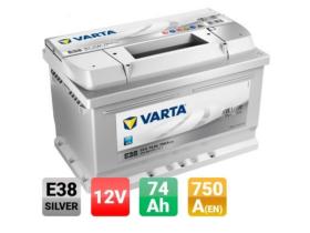 Varta E38 - Bateria 12v 74ah 750a +D 278x175x17