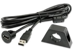 Alpine KCEUSB3 - Cable de prolongación con base de conexión USB de 2 m.