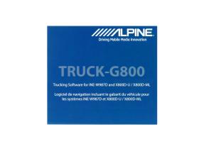 Alpine TRUCK-G800 - Software de navegación para camiones