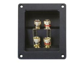 Kipus BC-444 - Conector altavoz 4 polos base cuadrada. KIPUS