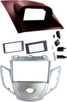 Sonon 12010712DIPR - FORD FIESTA 08> MARCO 1DIN 2DIN PLATA CON DISPLAY ROJO BURDE