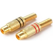 Sonon 20200040 - RCA CONECTOR HEMBRA ORO  2 PIEZAS