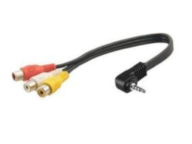 Alpine C1902NAV - Conector Jack De 3,5 Mm De 4 Polos A Rca De Audio/Vídeo