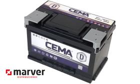 CEMA Baterías CB75.0 - Batería de 75Ah serie DYNAMIC 75AH 640A.