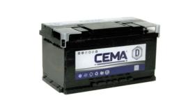 CEMA Baterías CB80B.0 - Batería Cema (Serie D) 12v +D. 80ah 720a. (310 X 175 X 175)
