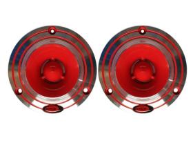 Kipus ST-5500R - Juego De Tweeters De Titanio 3". Rojo