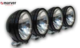 BullFace V-0360/1 - Juego 4 Faros Auxiliares negro