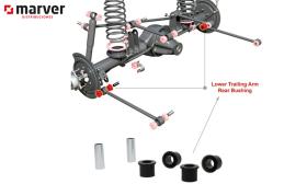 BullFace NL-1160020 - Casquillos tirantes traseros (trasero) (land rover)