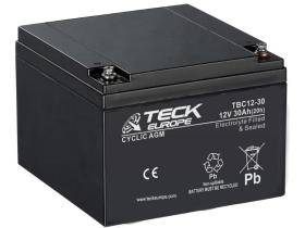 Teck europe TBC12-30 - Bateria 30 Ah. Cyclic Agm