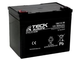 Teck europe TBC12-36 - Bateria 36 Ah. Cyclic Agm