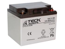 Teck europe TBC12-50 - Bateria 50 Ah. Cyclic Agm