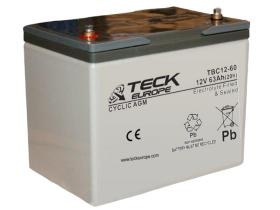 Teck europe TBC12-60 - Bateria 63 Ah. Cyclic Agm