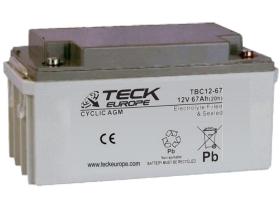 Teck europe TBC12-67 - Bateria 67 Ah. Cyclic Agm