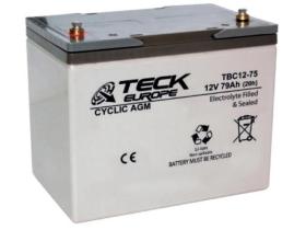 Teck europe TBC12-75 - Bateria 79 Ah. Cyclic Agm