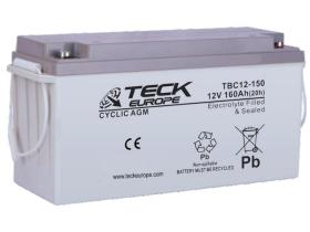 Teck europe TBC12-150 - Bateria 160 Ah. Cyclic Agm