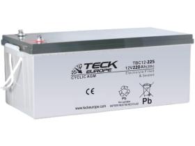 Teck europe TBC12-225 - Bateria 220 Ah. Cyclic Agm