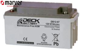 Teck europe DB12-67 - Batería de 67AH serie CYCLIC AGM