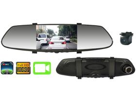 CORVY in-car electronics MR-433DVT - Espejo retrovisor con pantalla de 4,3"