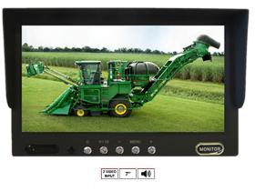 CORVY in-car electronics MS-726 - Monitor de 7" con 2 entradas de vídeo por RCA