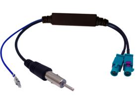 CORVY in-car electronics ADF200 - daptador de antena de ISO a doble Fakra con amplificador