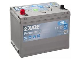 Exide EA755 - Batería Exide EA755 Premium. 12V - 75Ah/630A (EN) Caja D26