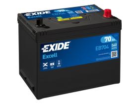 Exide EB704 - Batería Exide EB704 Excell. 12V - 70Ah/540A (EN) Caja D26