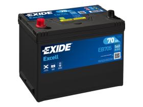 Exide EB705 - Batería Exide EB705 Excell. 12V - 70Ah/540A (EN) Caja D26
