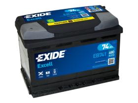 Exide EB741 - Batería Exide EB741 Excell. 12V - 74Ah/680A (EN) Caja L3