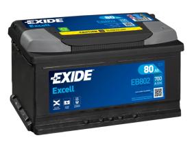 Exide EB802 - Batería Exide EB802 Excell. 12V - 80Ah/700A (EN) Caja LB4