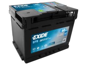 Exide EL600 - Batería Exide EL600 Efb. Tecnología EFB. 12V - 60Ah/640A