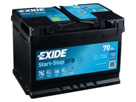 Exide EL700 - Batería Exide EL700 Efb. Tecnología EFB. 12V - 70Ah/720A