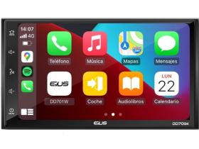 Evus DD701W - Radio-Reproductor 2 Din 7 Con Carplay Y Android Auto