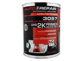 AutoRepair 3057 - Aparejo acrílico 2K  UHS (4:1) Color "Gris Medio" 4 Litros.