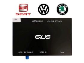 Evus EVUINVW-2-1-1-1 - Interface CP/AA para pantalla original SKODA RAPID (2018->)