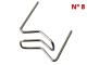 AutoRepair 4458 - Grapa Nº 8 en forma de "W2" 8 mm. 100 Und.