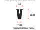 AutoRepair 1053 - Arandela de tornillo de plástico/tuerca de seguridad. 50 Und