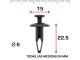 AutoRepair 1068 - Remache de plástico expandible con ajuste de tornillo.50 Und