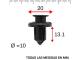 AutoRepair 1081 - Clip de sujecion parachoques Honda 50 unds.
